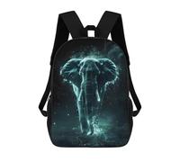 sinyumoney Children's Backpacks Luminescent Elephant School Bag 3D Printed Children's School Backpack Fashion Travel Backpacks for Kids School Students 17inch