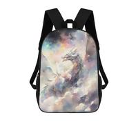 sinyumoney Children's Backpacks Majestic Dragon In Clouds School Bag 3D Printed Children's School Backpack Fashion Travel Backpacks for Kids School Students 17inch