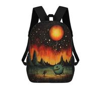 sinyumoney Children's Backpacks Monster Balloon School Bag 3D Printed Children's School Backpack Fashion Travel Backpacks for Kids School Students 17inch