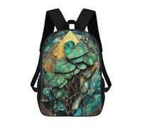sinyumoney Children's Backpacks Mystic Bloom of The Golden Depths School Bag 3D Printed Children's School Backpack Fashion Travel Backpacks for Kids School Students 17inch