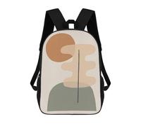 sinyumoney Children's Backpacks Organic Design 03 School Bag 3D Printed Children's School Backpack Fashion Travel Backpacks for Kids School Students 17inch