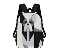 sinyumoney Children's Backpacks Pit Bull School Bag 3D Printed Children's School Backpack Fashion Travel Backpacks for Kids School Students 17inch