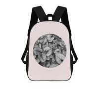 sinyumoney Children's Backpacks Tropical Circle School Bag 3D Printed Children's School Backpack Fashion Travel Backpacks for Kids School Students 17inch