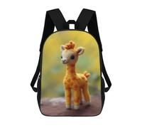 sinyumoney Children's School Backpack Cute Giraffe Baby Giraffes Teen Fashion Backpack Casual Backpack Boy Girl Teen School Bag 3D Printed Backpack 17inch