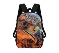 sinyumoney Children's School Backpack Eagle Close Up Teen Fashion Backpack Casual Backpack Boy Girl Teen School Bag 3D Printed Backpack 17inch