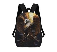 sinyumoney Children's School Backpack Fantasy Bald Eagle Magic Teen Fashion Backpack Casual Backpack Boy Girl Teen School Bag 3D Printed Backpack 17inch