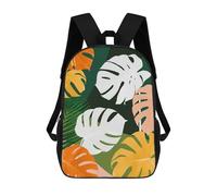 sinyumoney Children's School Backpack Minimalist Floral A09 Teen Fashion Backpack Casual Backpack Boy Girl Teen School Bag 3D Printed Backpack 17inch