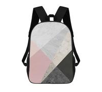 sinyumoney Children's School Backpack Modern Textures V Teen Fashion Backpack Casual Backpack Boy Girl Teen School Bag 3D Printed Backpack 17inch