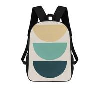 sinyumoney Children's School Backpack Organic Design 14 Teen Fashion Backpack Casual Backpack Boy Girl Teen School Bag 3D Printed Backpack 17inch