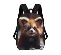 sinyumoney Children's School Backpack Wild Cute Baby Red Panda Teen Fashion Backpack Casual Backpack Boy Girl Teen School Bag 3D Printed Backpack 17inch