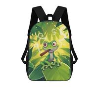 sinyumoney Chill Gecko with Cigar Backpack School Bag Water Resistant Travel Backpack Computer Bag for Teenage Girls Boys Women Men 17inch