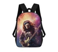 sinyumoney Chimpanzee Flying in Space Children's Backpacks 17inch School Backpack 3D Printed Bag Bookbag for Kids Travel Rucksacks Boy Girl Book Bags Kids School Bag