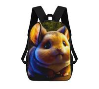 sinyumoney Chinchilla Backpack School Water Resistant Travel Backpack Computer Bag for School/Work/Travel 17inch