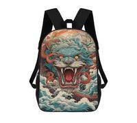 sinyumoney Chinese Dragon Art Print School Backpack Business Durable Laptop Bag for Camping Outdoor Adventures And Daily Travel 17inch