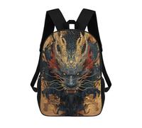 sinyumoney Chinese Dragon School Backpack Work Laptop Backpack Rucksack Bag for Teenage Girls Boys Women Men 17inch