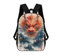 sinyumoney Chinese Mythical Dragon Art Print Backpack School Large School Backpack for Boys for Teenage Girls Boys Women Men 17inch