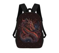 sinyumoney Chinese New Year Dragon Backpack School Daypacks Business Backpack Water Resistant Bookbag for Girls Boys Teenage 17inch