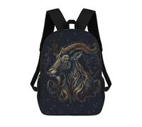sinyumoney Chinese New Year Goat Backpack School Bag Business Durable Laptop Bag- Perfect for Travel, Work And Daily Use 17inch