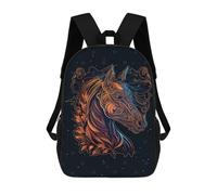 sinyumoney Chinese New Year Horse Backpack School Bag Water Resistant Travel Backpack Computer Bag for Camping Outdoor Adventures And Daily Travel 17inch