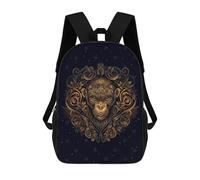 sinyumoney Chinese New Year Monkey Backpack School Daypacks Business Backpack Water Resistant Bookbag for Girls Boys Teenage 17inch