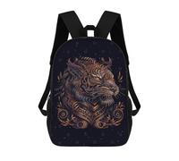 sinyumoney Chinese New Year Tiger Backpack School Large Water Resistant Laptop Backpack for School/Work/Travel 17inch