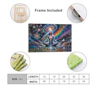 sinyumoney Chipped in Quantum Pictures for Hallway for Bedroom Office Bathroom Decor Wall Decoration 12x18inch(30x45cm)