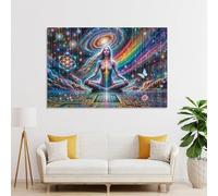 sinyumoney Chipped in Quantum Wall Canvas for Living Room for Living Room Kitchen Home Decorations Modern Art Prints 16x24inch(40x60cm)