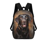 sinyumoney Chocolate Labrador Retriever Portrait Rucksack Water Resistant School Bag Business Backpack for Men, Women & Teenage Boys 17inch