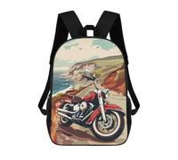 sinyumoney Chopper Motorcycle Beach Backpack School Business Durable Laptop Bag for Camping Outdoor Adventures And Daily Travel 17inch