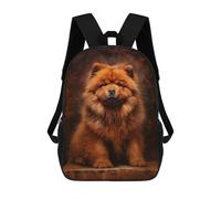 sinyumoney Chow Chow Dog Backpack School Bag Secondary Causal Travel High School Bags for Camping Outdoor Adventures And Daily Travel 17inch