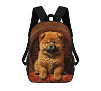 sinyumoney Chow Chow Puppy Portrait Backpack School Bag Water Resistant Travel Backpack Computer Bag for Camping Outdoor Adventures And Daily Travel 17inch