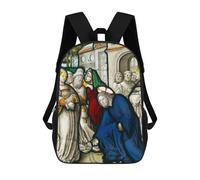sinyumoney Christ And The Woman School Bags Water Resistant School Bag Business Backpack - Perfect for Travel, Work And Daily Use 17inch