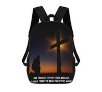 sinyumoney Christ Our Lord 3 School Backpack Large Water Resistant Laptop Backpack for Boys/Girls/Teenagers 17inch