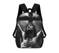 sinyumoney Christ Poster Catholic4 School Backpack Large Water Resistant Laptop Backpack for Boys/Girls/Teenagers 17inch