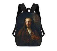 sinyumoney Christ with A Staff Backpack School Bag Rucksack Casual Daypacks School Work Travel Bag for Men, Women & Teenage Boys 17inch