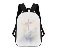sinyumoney Christian Cross in The Clouds School Backpack Water Resistant Computer Rucksack for Campus Outdoor Travel Sports 17inch
