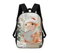 sinyumoney Christmas Axolotl Lizard Toilet School Backpack Large Water Resistant Laptop Backpack for Boys/Girls/Teenagers 17inch