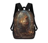 sinyumoney Christmas Come Children's School Backpack 3D Printed for Kids Travel Rucksacks Book Bags Kids School Bag 17inch