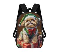 sinyumoney Christmas Dog Gifts-5 Kids Backpack, Backpack School Bag, Backpacks Kids School 3D Printed School Bags for Elementary And Middle School Students Teens Birthday Gift 17inch