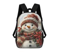 sinyumoney Christmas Snowman Decoration Rucksack Rucksack Casual Daypacks School Work Travel Bag for Men, Women & Teenage Boys 17inch