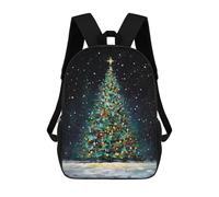 sinyumoney Christmas Tree Oil Painting Ronaldo Backpack, Children's Backpack, Student School Bag, Book Bag, 3D Printed School Bag For Boys And Girls, 17inch
