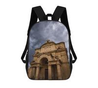 sinyumoney Church of St Catherine School Backpack for Girls 17inch Casual Daypack Lightweight Rucksack Boy Girl Backpack for Middle School Students