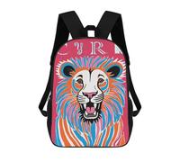 sinyumoney Circus Pink Lion Backpack School Bag Business Laptop Rucksack Bag Unisex Casual Daypack for Men/Women 17inch