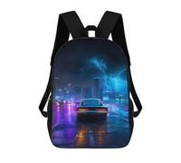 sinyumoney City Lights And Thunderstorms -1 Children's Backpacks School Backpack 3D Printed for Kids Travel Rucksacks Book Bags Kids 17inch School Bag