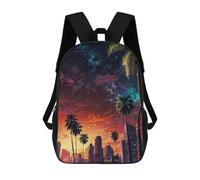 sinyumoney City Lights at Dusk Backpack School Bag Water Resistant Computer Rucksack for Campus Outdoor Travel Sports 17inch