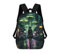 sinyumoney Citys Poisoned Path Backpack Kids School Backpack School Bag 3D Printed Fashion School Bag for Boys Elementary And Middle School Student 17inch