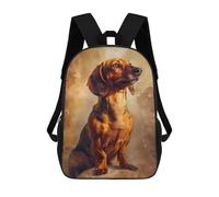 sinyumoney Classic Dachshund Posing School Backpack Fashion Stationery Backpack Waterproof Casual Daypacks for Teenage Girls Boys Women Men 17inch