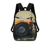 sinyumoney Closeup of A Car Wheel School Backpack Water Resistant Computer Rucksack for Campus Outdoor Travel Sports 17inch