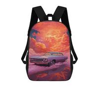 sinyumoney Cloud Car Adventure Backpack School Daypacks Business Backpack Water Resistant Bookbag for Boys/Girls/Teenagers 17inch
