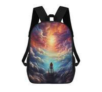 sinyumoney Cloud Stairway to Heaven Backpack School Bag Water Resistant School Bag Business Backpack for Boys/Girls/Teenagers 17inch